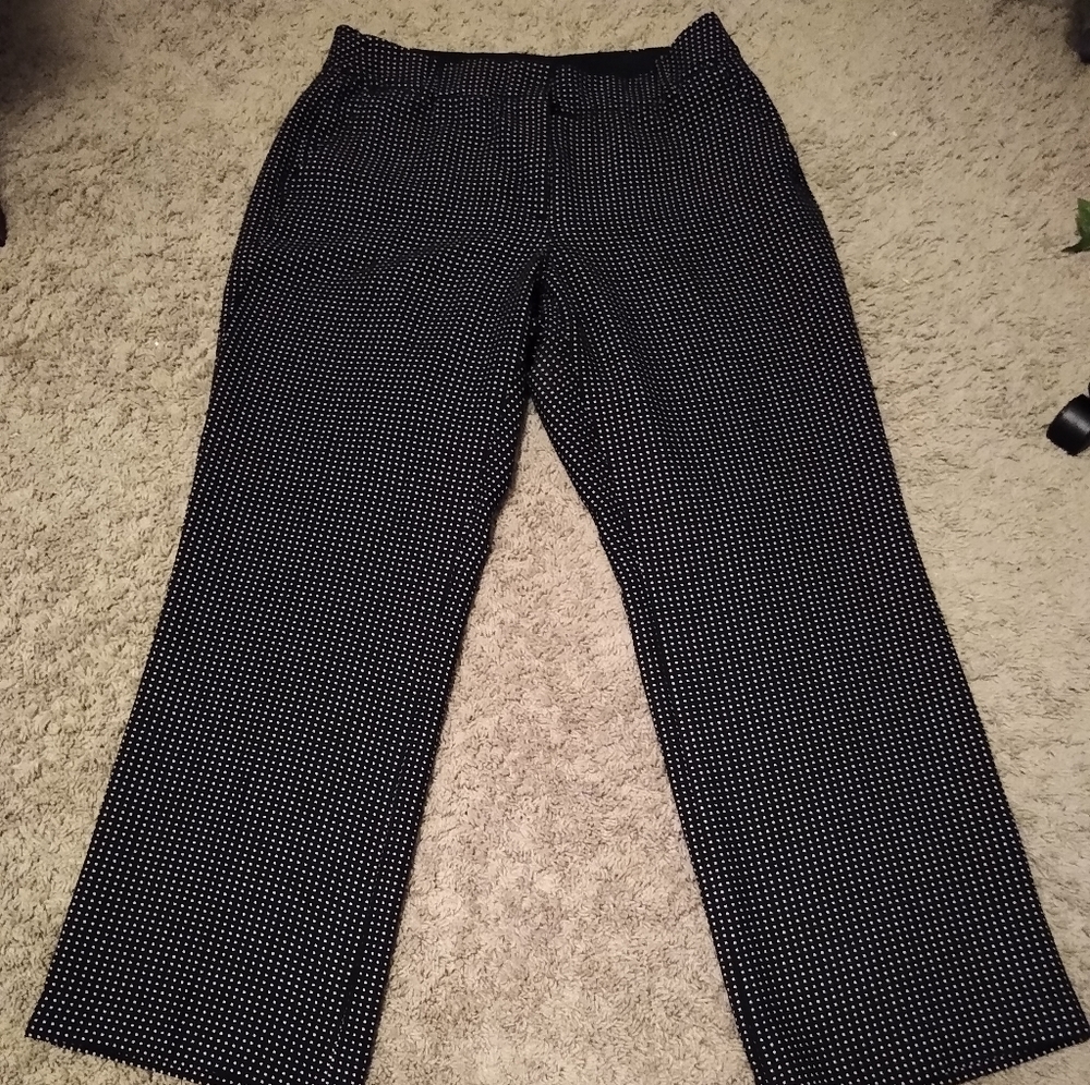 Lane Bryant polka dot pants